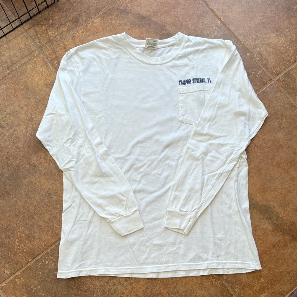 Comfort Colors White Long Sleeve Tee